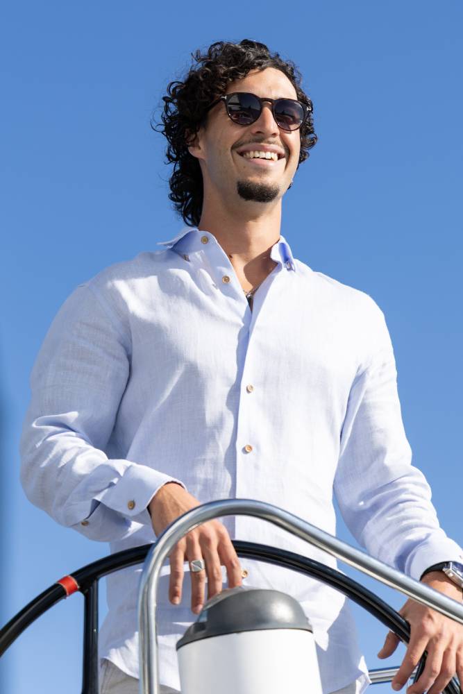Chemise Granit Rose bleue