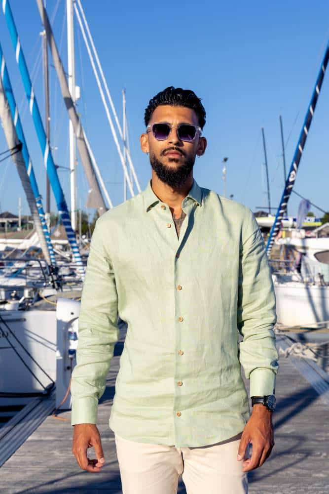 Chemise Granit Rose verte