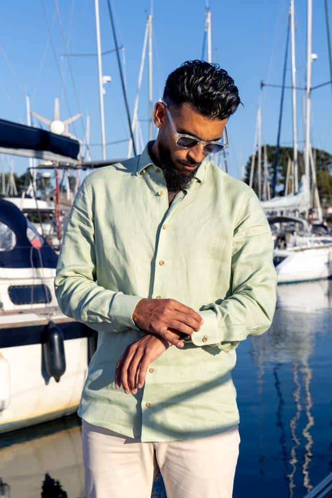 Chemise Granit Rose verte